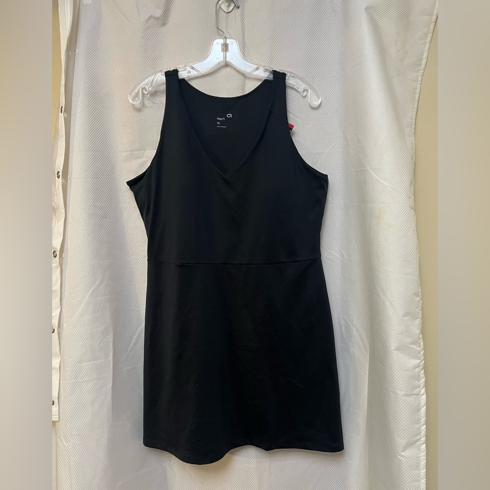 🆕 GAP Black Sporty Sleeveless Dress with shorts made under dress XL